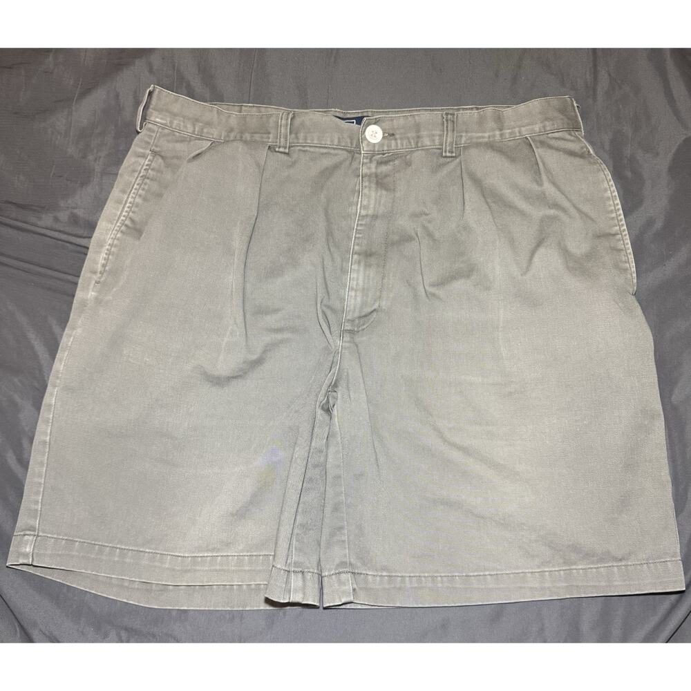 Polo Ralph Lauren Tyler Shorts Mens 38 Gray Pleated Chino Y2K 8.5”